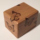 Oak Butterfly Recipe Box 5 small