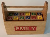 Custom Wooden Abc Blocks 5 small