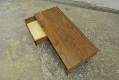 Mid Century Inspired Solid Walnut Coffee Table 5 small
