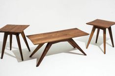 Mid Century Modern Inspired Walnut Coffee Table 3 small