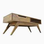 Mid Century Inspired Solid Walnut Coffee Table 1 small