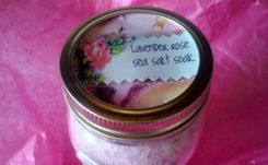 Lavender Rose Sea Salt Soak 3 small