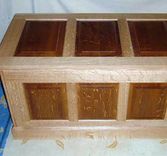 Solid Oak Blanket Chest 1 small