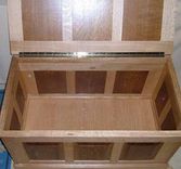 Solid Oak Blanket Chest 2 small