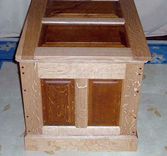 Solid Oak Blanket Chest 3 small