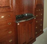 Cherry Dressing Cabinets 2 small