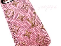 Lv Crystallized Iphone Case Any Cell Phone Bling Genuine European Crystals Bedazzled Louis Vuitton 2 small