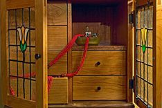 Cherry, Mahogany, Walnut Jewelry Cabinet 1 small