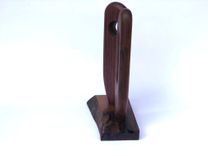 Mid Century Modern Wood Sculpture 2 small