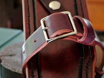 Leather Knife Sheath - W/Leg Strap 2 small