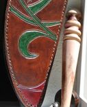 Leather Machete Sheath - W/Sling Attachments 6 small