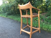 Sculpted Counter Stool In The Style Of Sam Maloof 4 small