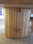 Live Edge Slab Dining Table With Curved Maple Base 5 small