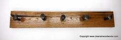 Reclaimed Wood Railroad Spike Coat Rack 4 small