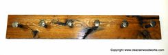 Reclaimed Wood Railroad Spike Coat Rack 3 small