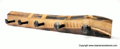 Live Edge Antique Railroad Spike Coat Rack 1 small