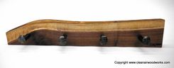 Live Edge Antique Railroad Spike Coat Rack 5 small
