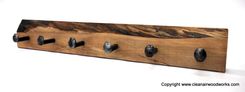 Live Edge Maple Antique Railroad Spike Coat Rack 2 small