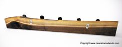 Black Walnut Antique Railroad Spike Coat Rack 3 small