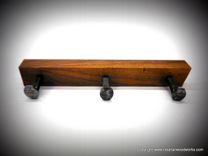 Black Walnut Antique Railroad Spike Coat Rack 4 small