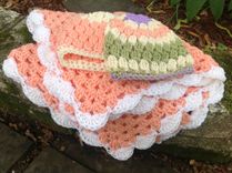 Crochet Granny Square Baby Afghans And Hats 2 small
