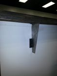 Bar Top Made From Reclaimed Black Walnut And Raw Steel. 4 small