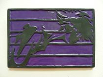 Set Of 4 Tiles Featuring The Cowboy Bebop Crew Spike, Faye, Jet & Radical Edward 4 small