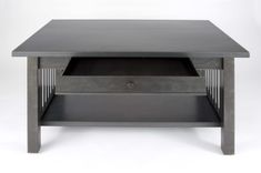 Library Table - Steel Mission Style 3 small
