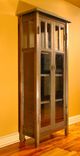 Cabinet - Mission Style Steel & Glass 2 small