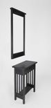 Metal / Steel: Hall Table & Mirror Set - Mission Style 1 small