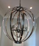 Lighting - Modern Polished Nickel Chandelier 1 small