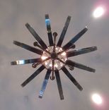 Lighting - Modern Polished Nickel Chandelier 5 small