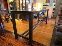 Community Table – Traditional Trestle Style Table In Steel 2 small