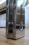 Metal - Modern Sculptural Polished Stainless Steel Dining Table Base 3 small