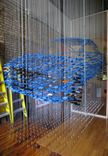 Hanging Automobile Sculpture - Model Cars, Steel & Stainless Steel 1 small