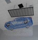 Hanging Automobile Sculpture - Model Cars, Steel & Stainless Steel 6 small