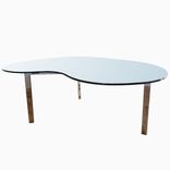 Metal - Modern Sculptural Polished Stainless Steel Dining Table Base 1 small