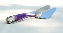 Custom Wedding Cake Server Cutting Set Beaded In Glass Beads 5 small