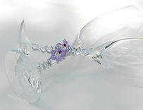 Custom Wedding Cake Server Set And Matching Toasting Flutes 3 small