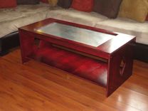 Wood Table With Zinc Inlet 1 small