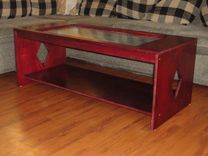 Wood Table With Zinc Inlet 6 small