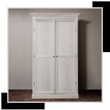 M+A Antique White Armoires 3 small