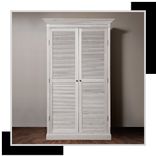 M+A Antique White Armoires 4 small