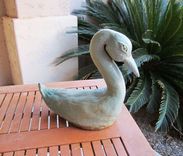 Sculpted Ceramic Swans 5 small