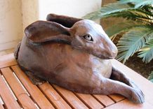 Sculpted Ceramic Hare 4 small