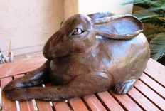 Sculpted Ceramic Hare 5 small