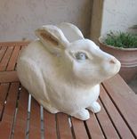 Sculpted Ceramic White Rabbit 5 small