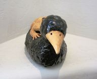 Ceramic Frog On Raven 3 small