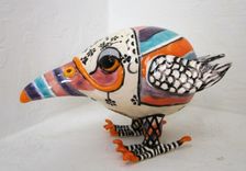 Ceramic Colorful Bird 4 small