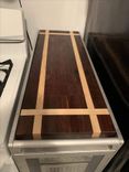 Walnut And Maple End Grain Cutting Board With Dovetailed Drawers For Spices, Etc. 4 small